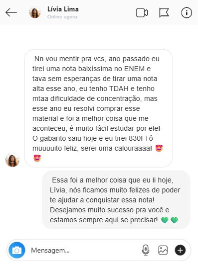 Depoimento de chat 2